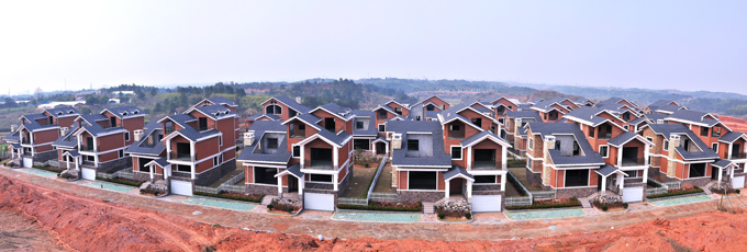 桃花源別墅（瀝青瓦、宏成磚、文化石）案例